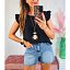 Blusa Negra Colgante